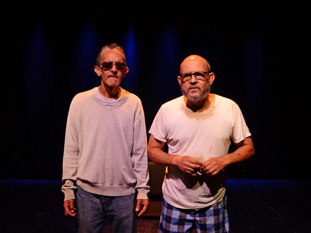 David Cabezud y Salvador Pelayo-Frías en la obra "Un Buen Salvador" de Paco Mufote