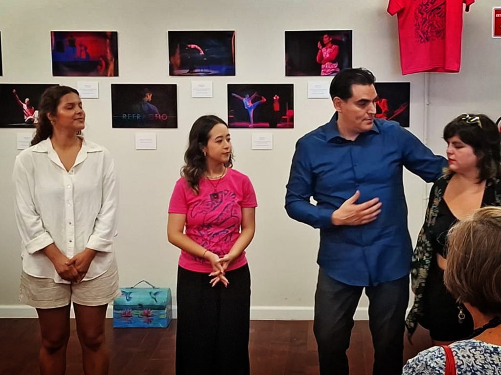 Leslie Talamantes, Azbelín Estrada, Alan Márquez Lobato y Laura Hoffmann en el Homenaje a Ivan Lizarraga Hoffmann, CECUR, Rosarito